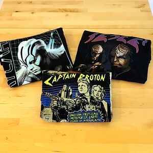 Three Star Trek T-shirts XL